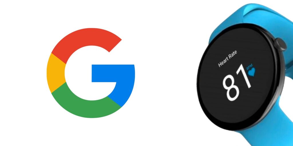 google logo pixel watch blue