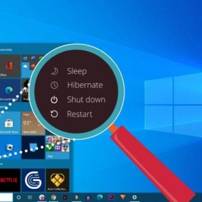 Windows Power Management Shutdown Hibernate Sleep Hybrid Sleep Mode