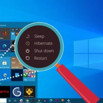 Windows Power Management Shutdown Hibernate Sleep Hybrid Sleep Mode